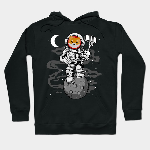 Astronaut Selfie Shiba Inu Coin To The Moon Crypto Token Shib Army Cryptocurrency Wallet HODL Birthday Gift For Men Women Hoodie by Thingking About